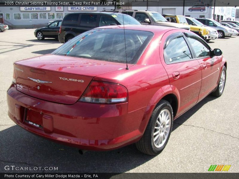Deep Red Pearl / Light Taupe 2005 Chrysler Sebring Touring Sedan