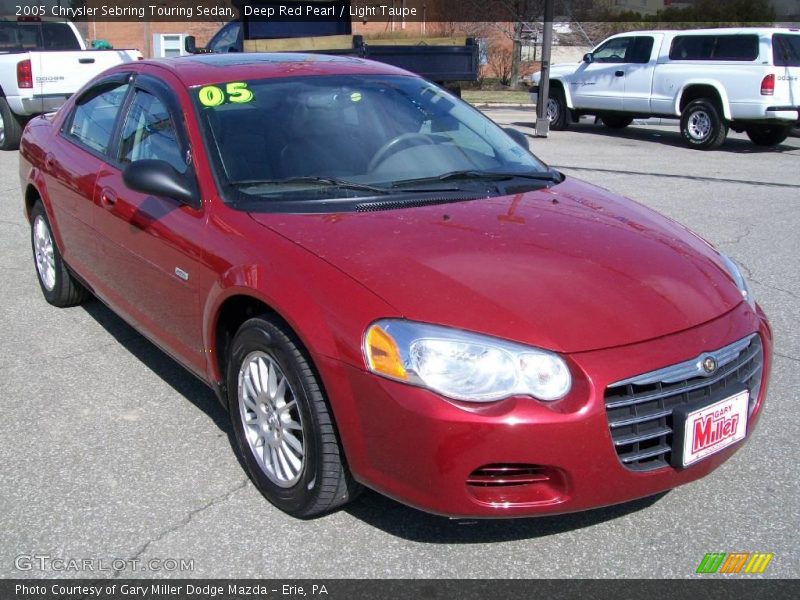 Deep Red Pearl / Light Taupe 2005 Chrysler Sebring Touring Sedan