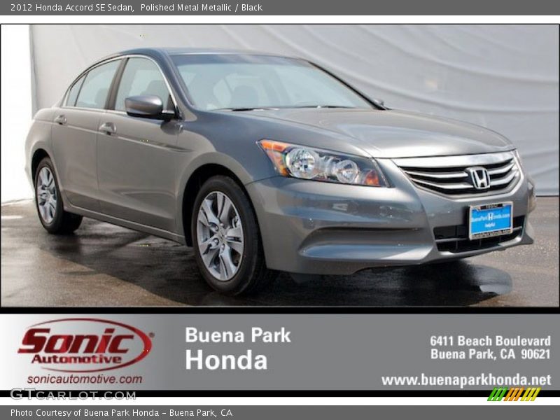 Polished Metal Metallic / Black 2012 Honda Accord SE Sedan