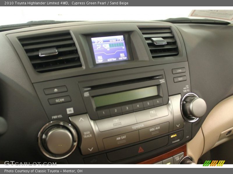 Cypress Green Pearl / Sand Beige 2010 Toyota Highlander Limited 4WD