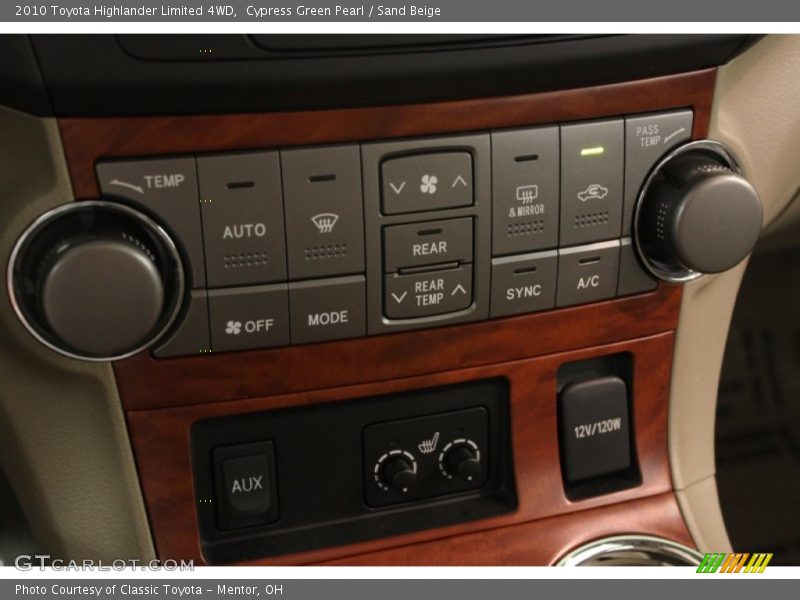 Cypress Green Pearl / Sand Beige 2010 Toyota Highlander Limited 4WD