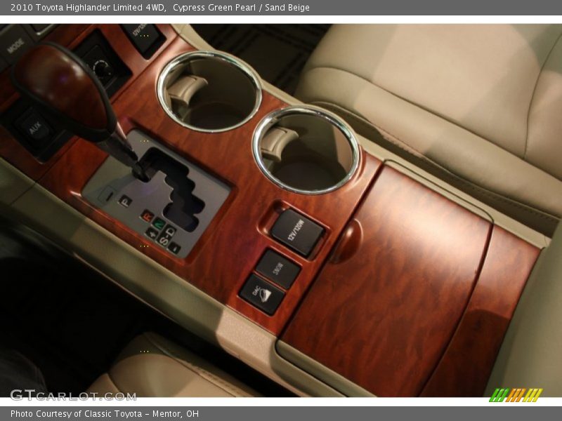 Cypress Green Pearl / Sand Beige 2010 Toyota Highlander Limited 4WD