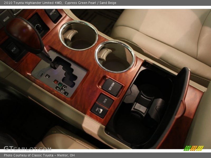 Cypress Green Pearl / Sand Beige 2010 Toyota Highlander Limited 4WD