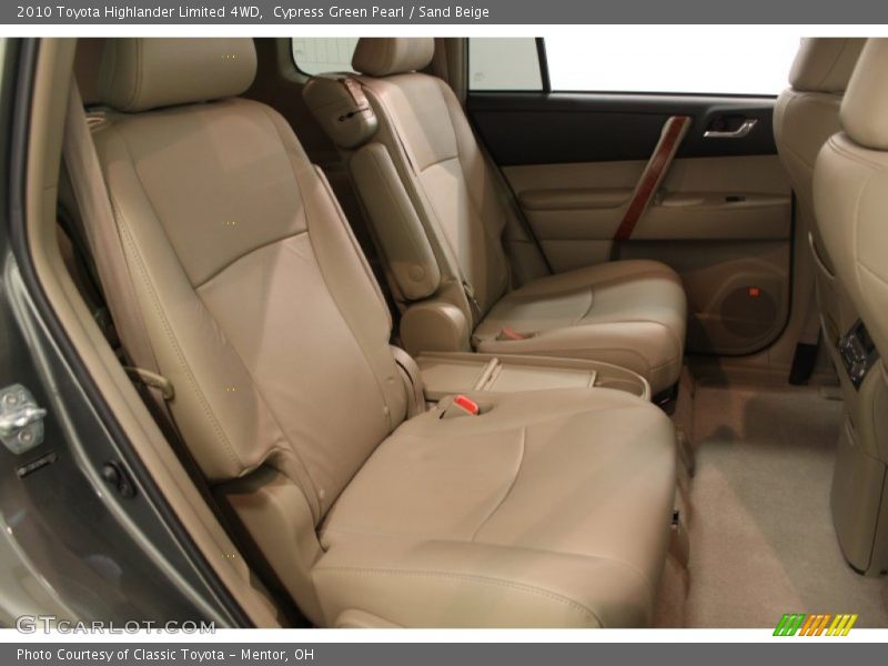 Cypress Green Pearl / Sand Beige 2010 Toyota Highlander Limited 4WD