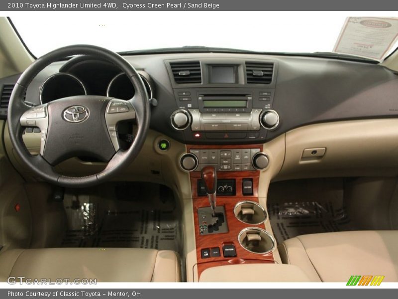 Cypress Green Pearl / Sand Beige 2010 Toyota Highlander Limited 4WD