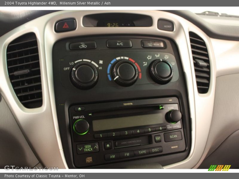 Controls of 2004 Highlander 4WD