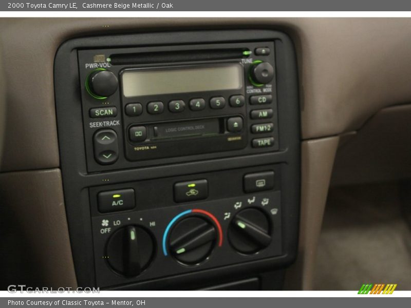 Controls of 2000 Camry LE