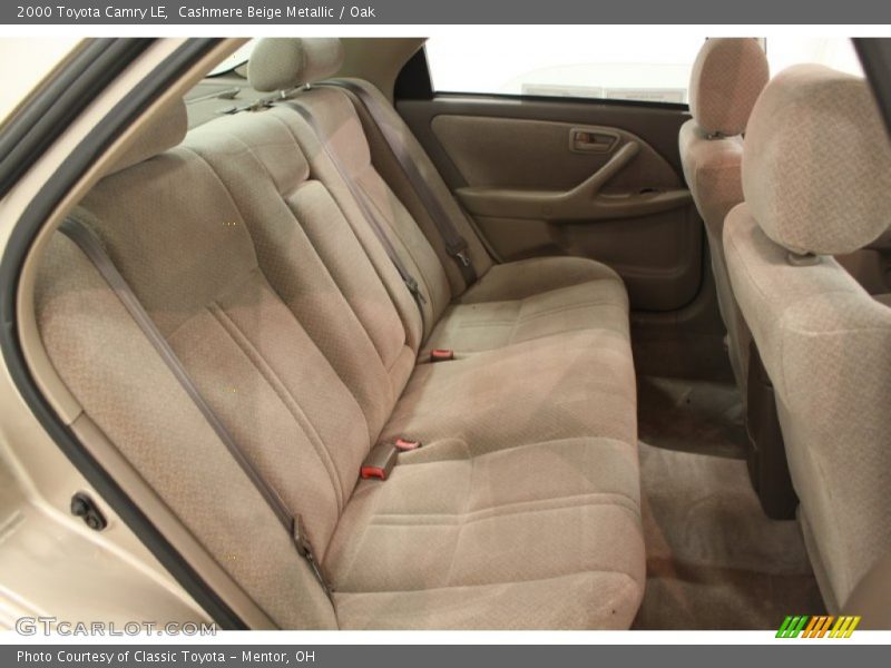 Rear Seat of 2000 Camry LE