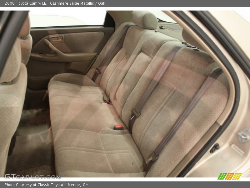 Rear Seat of 2000 Camry LE