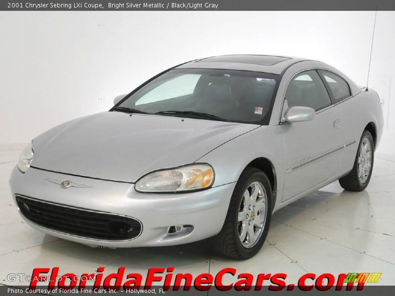 Bright Silver Metallic / Black/Light Gray 2001 Chrysler Sebring LXi Coupe