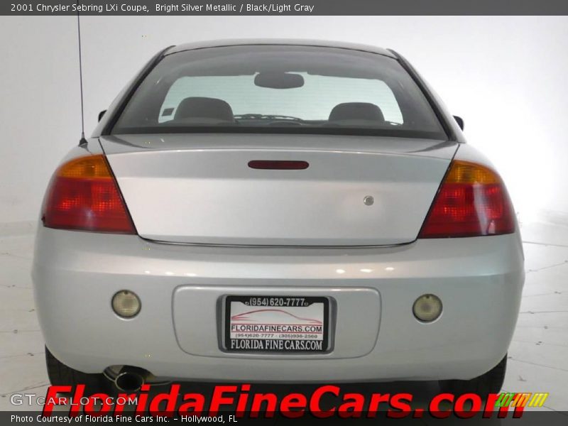 Bright Silver Metallic / Black/Light Gray 2001 Chrysler Sebring LXi Coupe