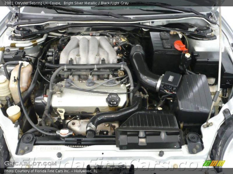 Bright Silver Metallic / Black/Light Gray 2001 Chrysler Sebring LXi Coupe