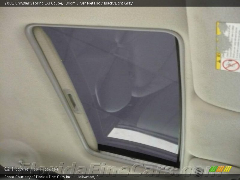 Bright Silver Metallic / Black/Light Gray 2001 Chrysler Sebring LXi Coupe