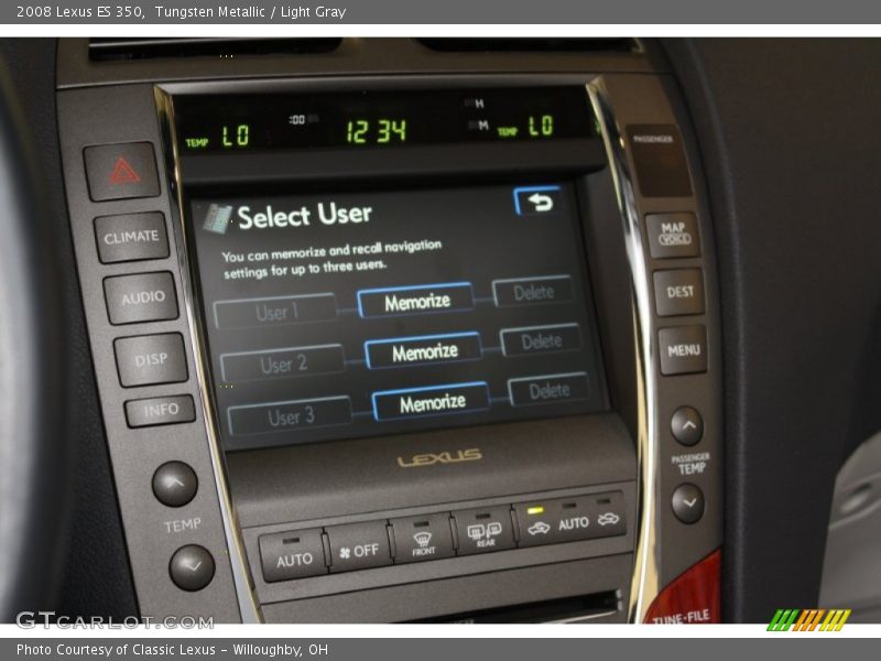 Tungsten Metallic / Light Gray 2008 Lexus ES 350