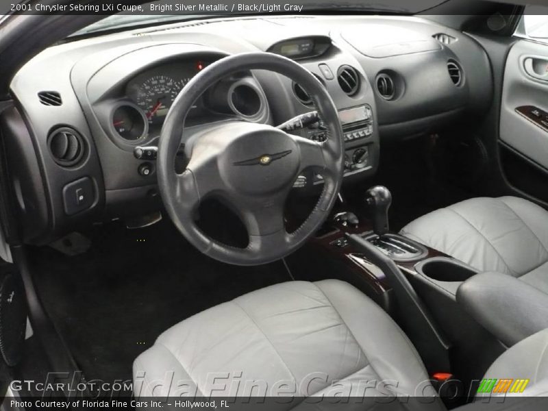 Bright Silver Metallic / Black/Light Gray 2001 Chrysler Sebring LXi Coupe