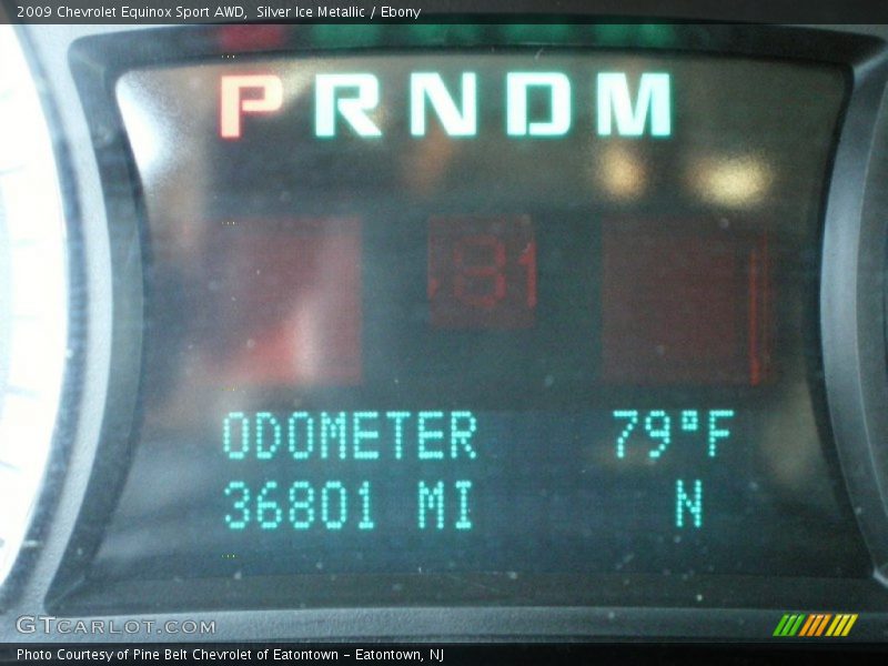 Silver Ice Metallic / Ebony 2009 Chevrolet Equinox Sport AWD