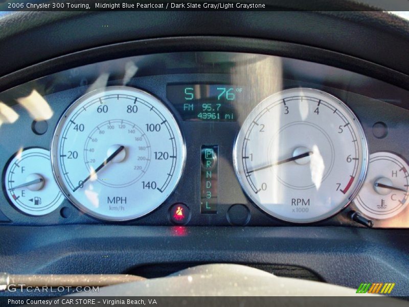 Midnight Blue Pearlcoat / Dark Slate Gray/Light Graystone 2006 Chrysler 300 Touring