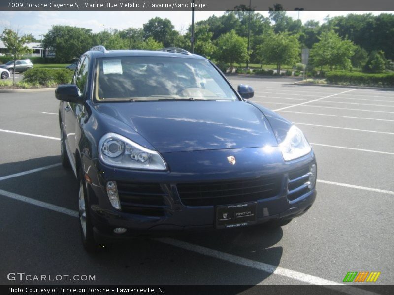 Marine Blue Metallic / Havanna/Sand Beige 2009 Porsche Cayenne S