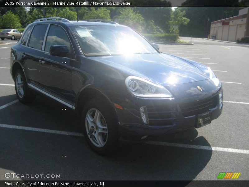 Marine Blue Metallic / Havanna/Sand Beige 2009 Porsche Cayenne S