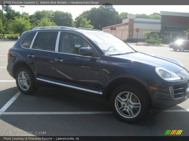 Marine Blue Metallic / Havanna/Sand Beige 2009 Porsche Cayenne S