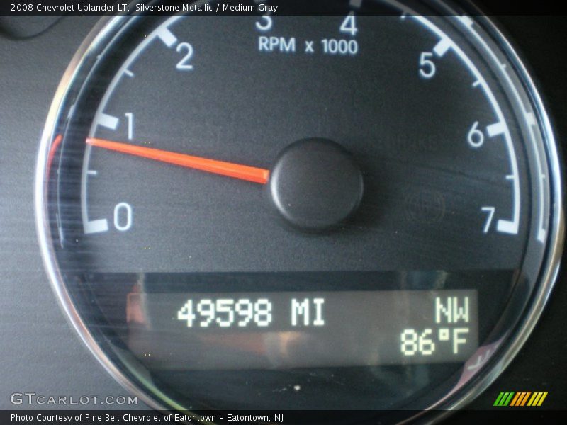 Silverstone Metallic / Medium Gray 2008 Chevrolet Uplander LT