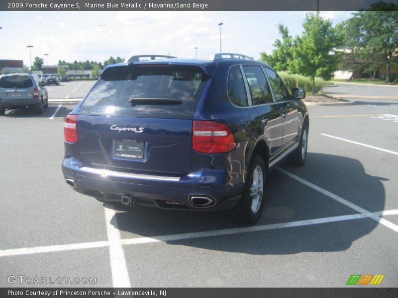 Marine Blue Metallic / Havanna/Sand Beige 2009 Porsche Cayenne S