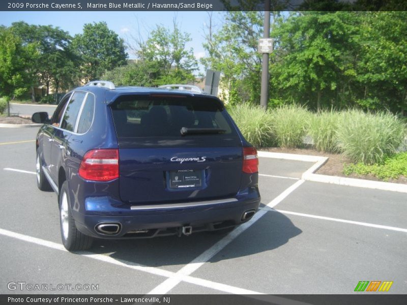 Marine Blue Metallic / Havanna/Sand Beige 2009 Porsche Cayenne S