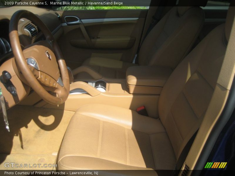 Marine Blue Metallic / Havanna/Sand Beige 2009 Porsche Cayenne S