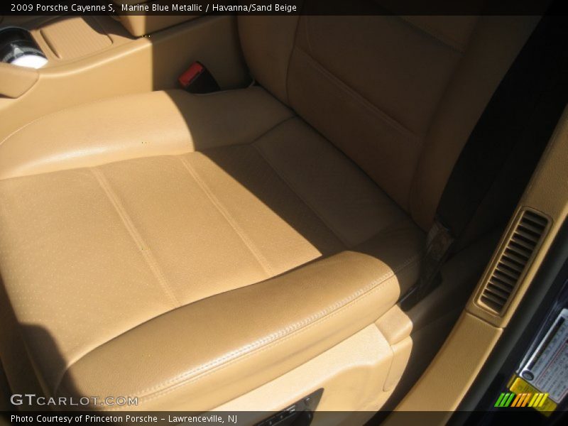 Marine Blue Metallic / Havanna/Sand Beige 2009 Porsche Cayenne S