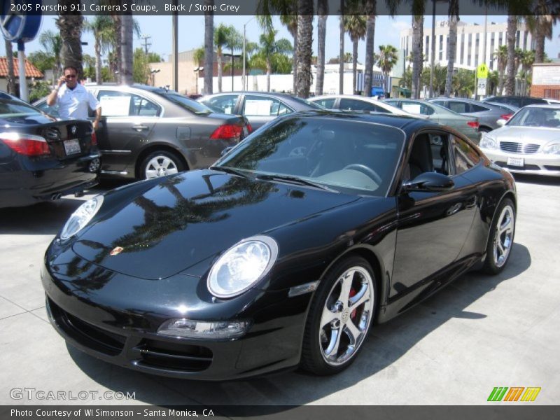 Black / Stone Grey 2005 Porsche 911 Carrera S Coupe