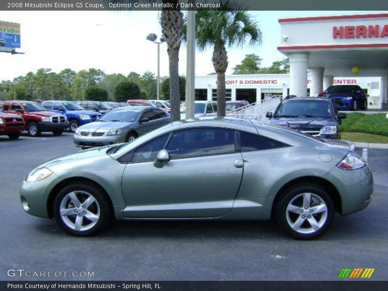 Optimist Green Metallic / Dark Charcoal 2008 Mitsubishi Eclipse GS Coupe