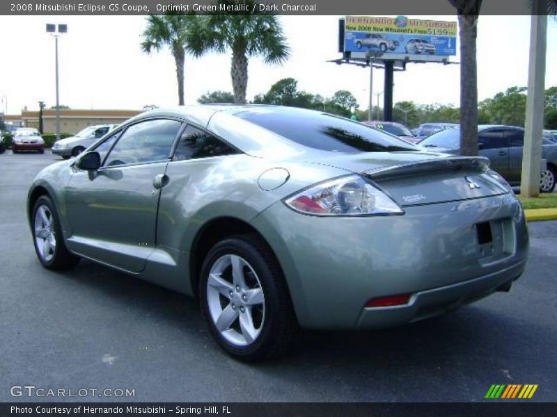 Optimist Green Metallic / Dark Charcoal 2008 Mitsubishi Eclipse GS Coupe