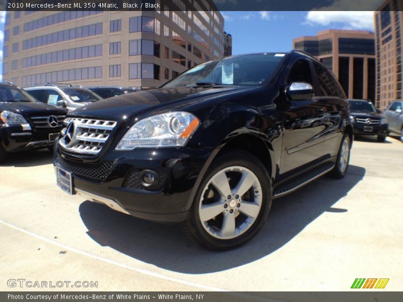 Black / Black 2010 Mercedes-Benz ML 350 4Matic