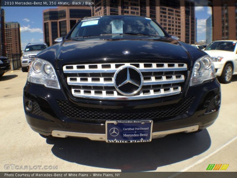 Black / Black 2010 Mercedes-Benz ML 350 4Matic