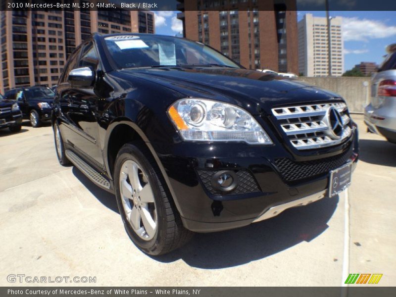 Black / Black 2010 Mercedes-Benz ML 350 4Matic