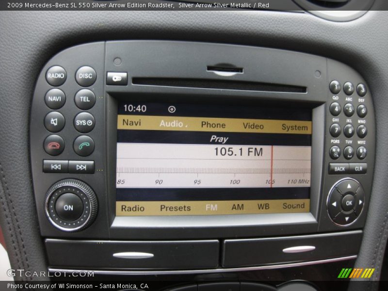 Audio System of 2009 SL 550 Silver Arrow Edition Roadster