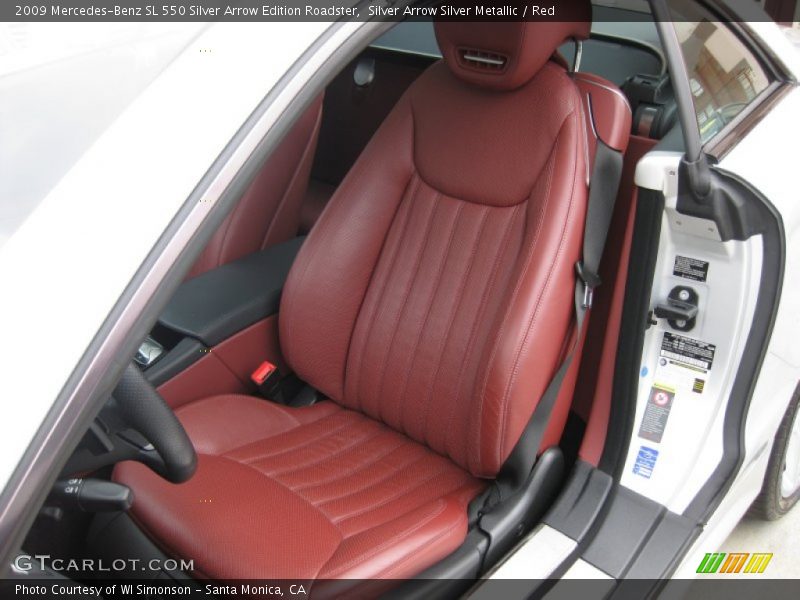 Front Seat of 2009 SL 550 Silver Arrow Edition Roadster