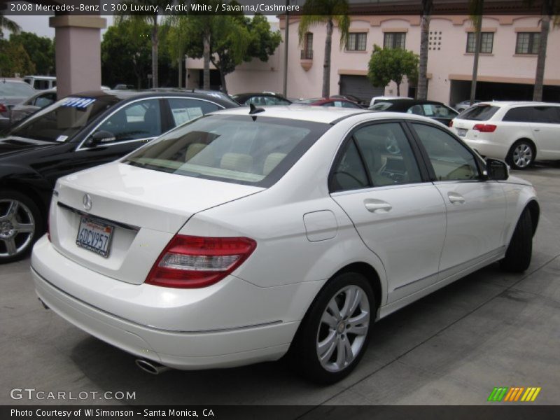 Arctic White / Savanna/Cashmere 2008 Mercedes-Benz C 300 Luxury