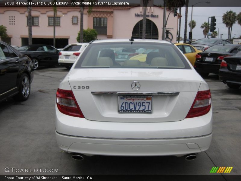 Arctic White / Savanna/Cashmere 2008 Mercedes-Benz C 300 Luxury