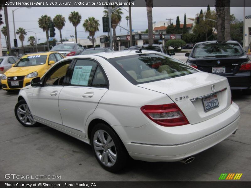 Arctic White / Savanna/Cashmere 2008 Mercedes-Benz C 300 Luxury