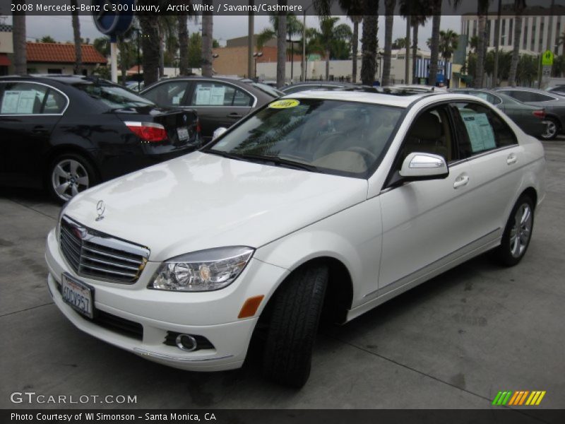 Arctic White / Savanna/Cashmere 2008 Mercedes-Benz C 300 Luxury