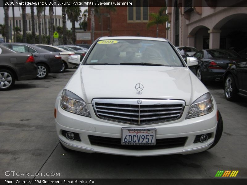 Arctic White / Savanna/Cashmere 2008 Mercedes-Benz C 300 Luxury