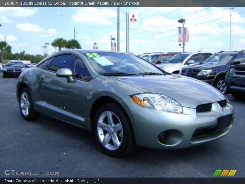 Optimist Green Metallic / Dark Charcoal 2008 Mitsubishi Eclipse GS Coupe