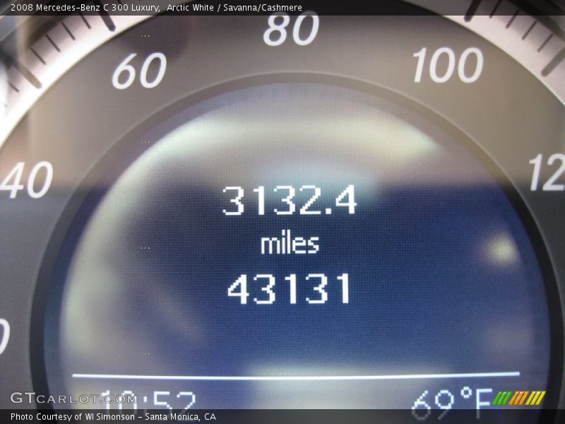 Arctic White / Savanna/Cashmere 2008 Mercedes-Benz C 300 Luxury
