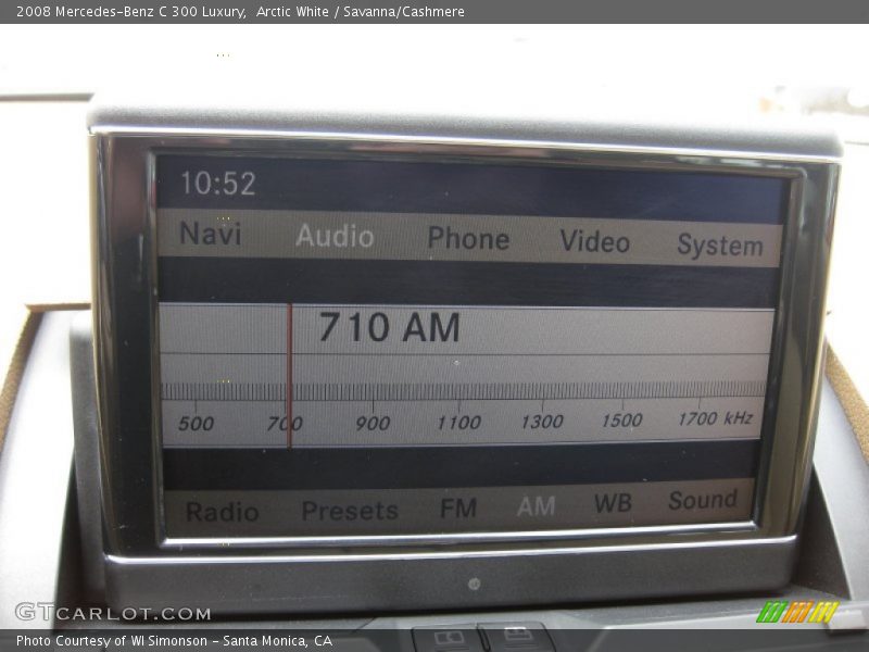 Arctic White / Savanna/Cashmere 2008 Mercedes-Benz C 300 Luxury