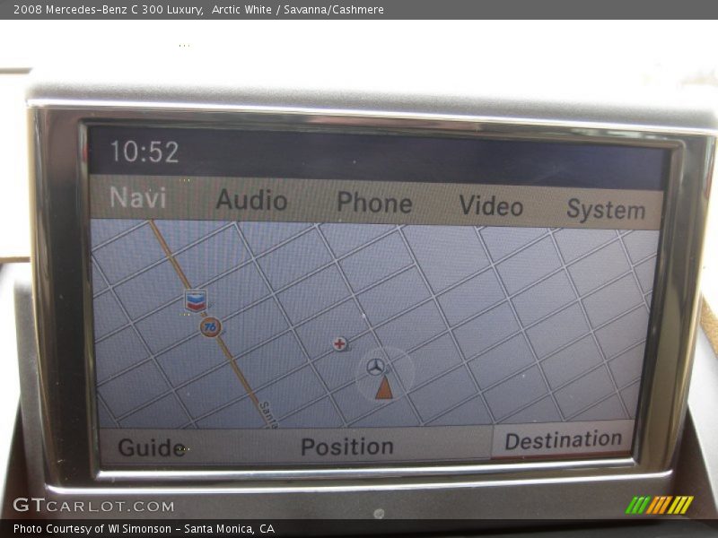 Arctic White / Savanna/Cashmere 2008 Mercedes-Benz C 300 Luxury