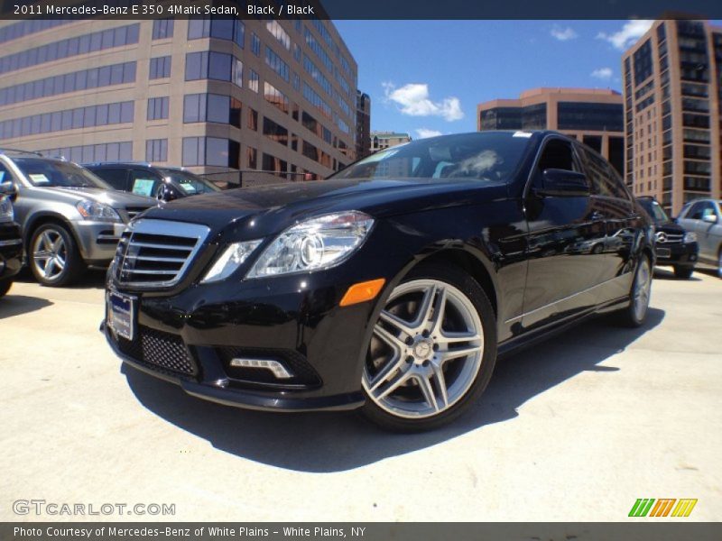 Black / Black 2011 Mercedes-Benz E 350 4Matic Sedan