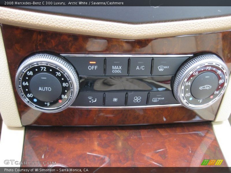 Arctic White / Savanna/Cashmere 2008 Mercedes-Benz C 300 Luxury