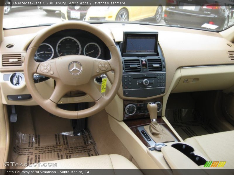 Arctic White / Savanna/Cashmere 2008 Mercedes-Benz C 300 Luxury