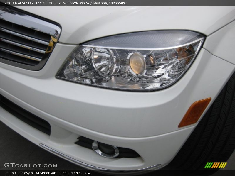Arctic White / Savanna/Cashmere 2008 Mercedes-Benz C 300 Luxury
